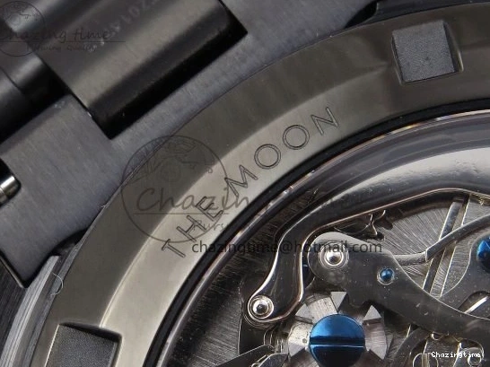 0422 Speedmaster Black Benom PVD Saturn RMF Best Edition on PVD Bracelet Lemania HW StreetReady 7726